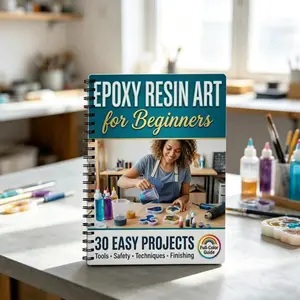 Beginner Epoxy Resin Art Coil Tutorial Book, Step-By-Step Guide for Crafting Beautiful Resin Coils, Perfect for DIY Enthusiasts
