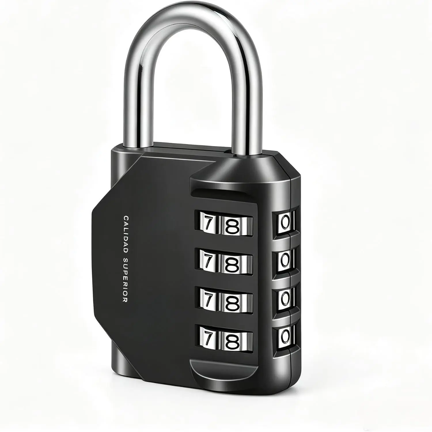 Combination Lock - 4 Digit Locker Lock  Resettable Padlock, Heavy Duty Zinc Alloy  Lock for Gym School Locker, Toolbox, Gate, Fence, Cabinet, Storage, Indoor & Outdoor Use