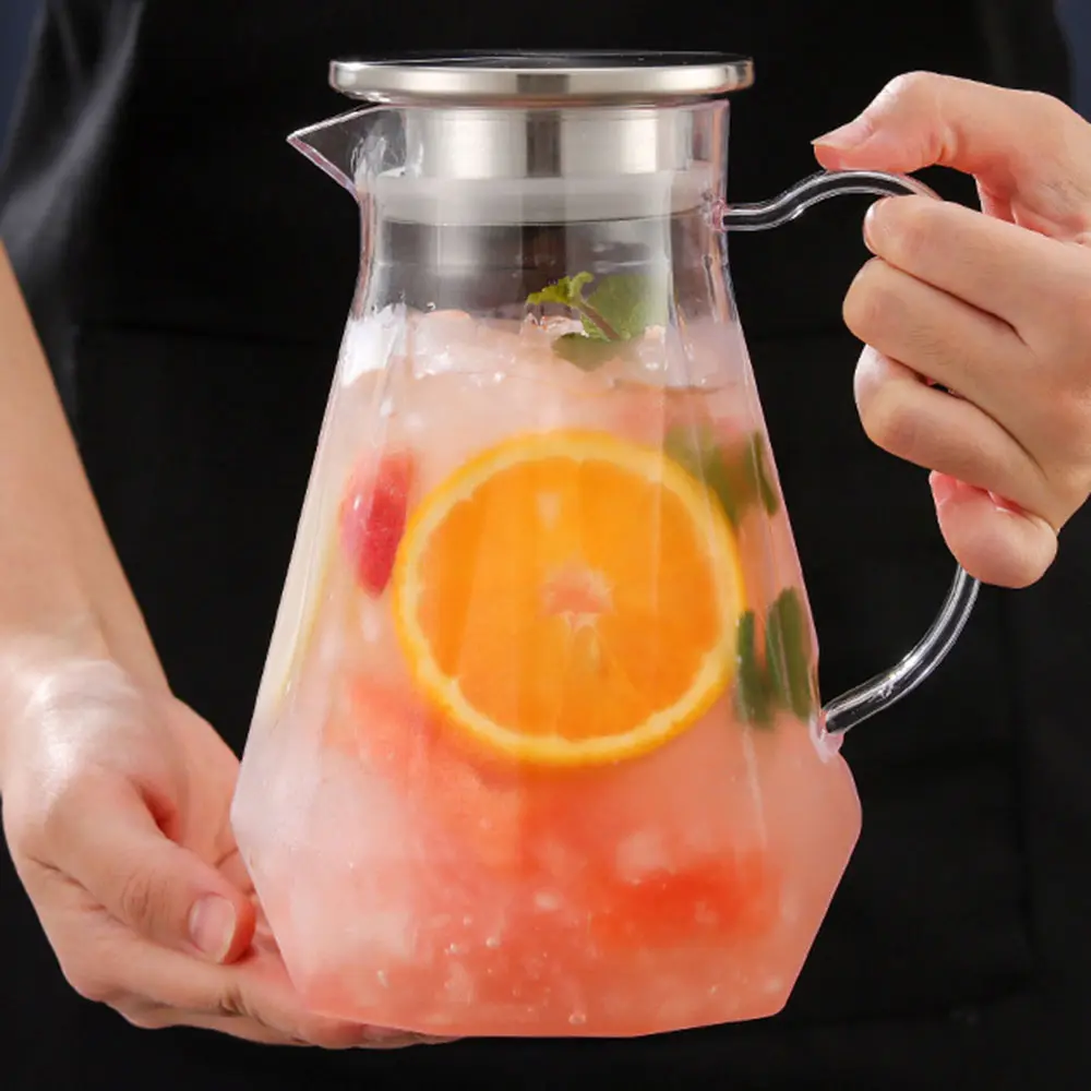 1pc Diamond Design Polycarbonate Water Jug, Drink Pitcher for Lemonade, Coffee, Juice, Durable and Easy to Clean, Perfect for Outdoor Camping