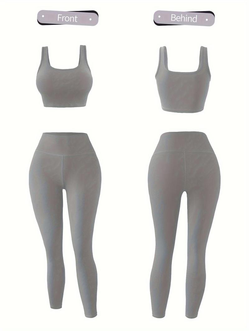 Amoyer 3-Piece Tracksuit Set for Women, fleece-lined zip jacket + top + high-waist pants, cozy winter activewear for gym, running, travel