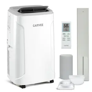 3-in-1 Portable AC Unit 14,000 BTU – Energy Efficient Cooling, Dehumidifying & Fan, Air Purification, Quiet Operation, LCD Display, Remote Control & Easy Window Kit for 850 Sq.Ft