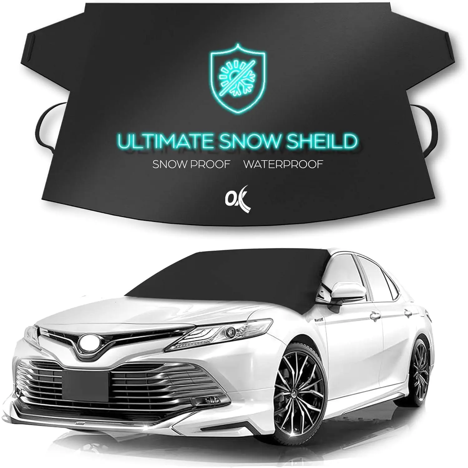 Windshield Snow Cover Ice Removal Wiper Visor Protector  Weather Winter Summer Auto Sun Shade for    and SUVs Stop Scraping with a Brush or Shovel