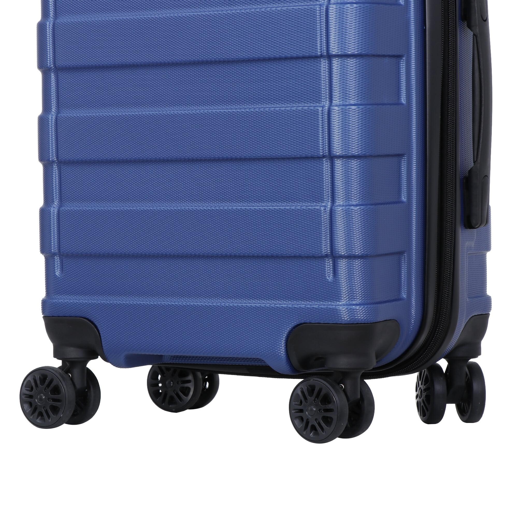 ZENY 22-in Blue Carry-on Luggage Hardside Travel Suitcase Spinner TSA Lock