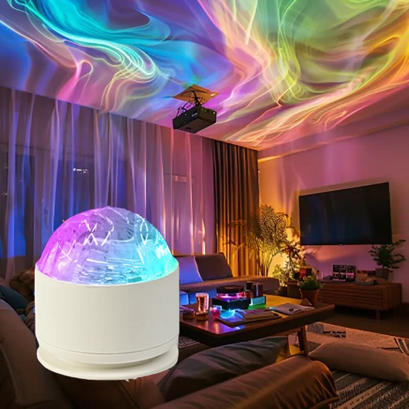 LED Projector with Remote Control, 1 Count USB Powered Round Focus Light Projector, LED Projector Lamp with Color Changing Function & Infrared Sensor Light for Bedroom, Wedding