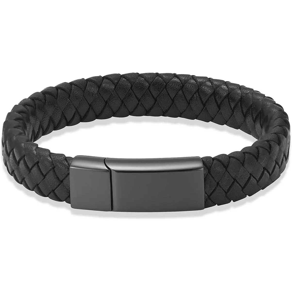 Cremation Bracelet for Ashes Cremation  |  Memorial Cuff Urn Bangle for Ashes,Braided Leather Wristband,Ashes Bracelet for Men Women,Memory ,with Fill Tool