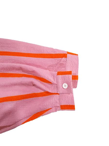 Women's Striped Print Long Sleeve Shirt, Button Up Shirt, Elegant Casual Button Front Top for Daily Wear, Ladies Clothes for All Seasons