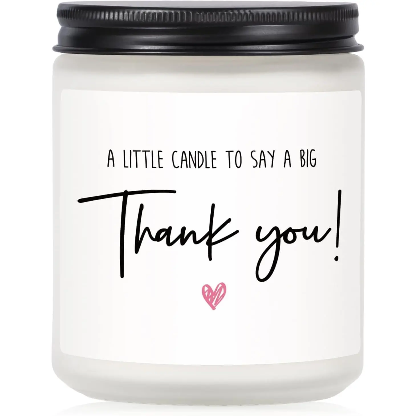 Thank You Gifts for Women, Hostess Gifts, Lavender Scented Candle | Appreciation Gifts for Teacher Nurse Coworker Employee , A Little Candle to Say A Big Thank You, 7oz