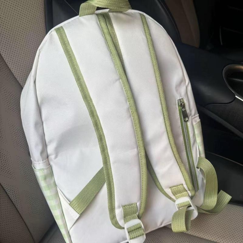 Japanese School Backpack Lucky Clover Print Bag Large Capacity Mochila Student Canvas Bags for Woman Portable Travel Sac Femme