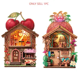3D Puzzle Fridge Magnet, Decorative Refrigerator Magnet, Mini House Wooden Puzzle for Adults, Home Kitchen Office Decor, Cute Magnets for Locker, Whiteboard