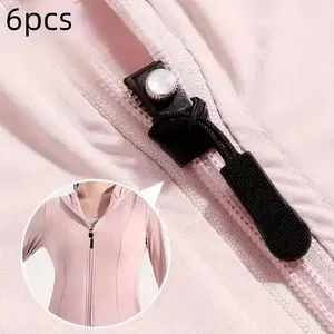 6-Piece Universal Zipper Repair Kit, Instant Zipper Fix Without Sewing, Durable Replacement Zipper Slider, Easy Installation Tool, Jacket, Luggage, Bag