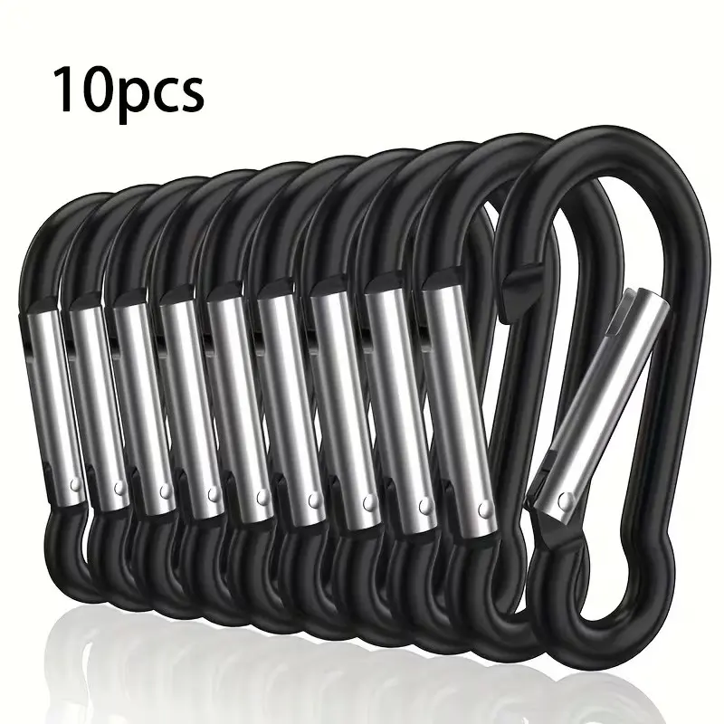 Aluminum Alloy Climbing Carabiner Hook, Durable Mountaineering Gear, Lightweight and Strong, Ideal for Hiking and Camping