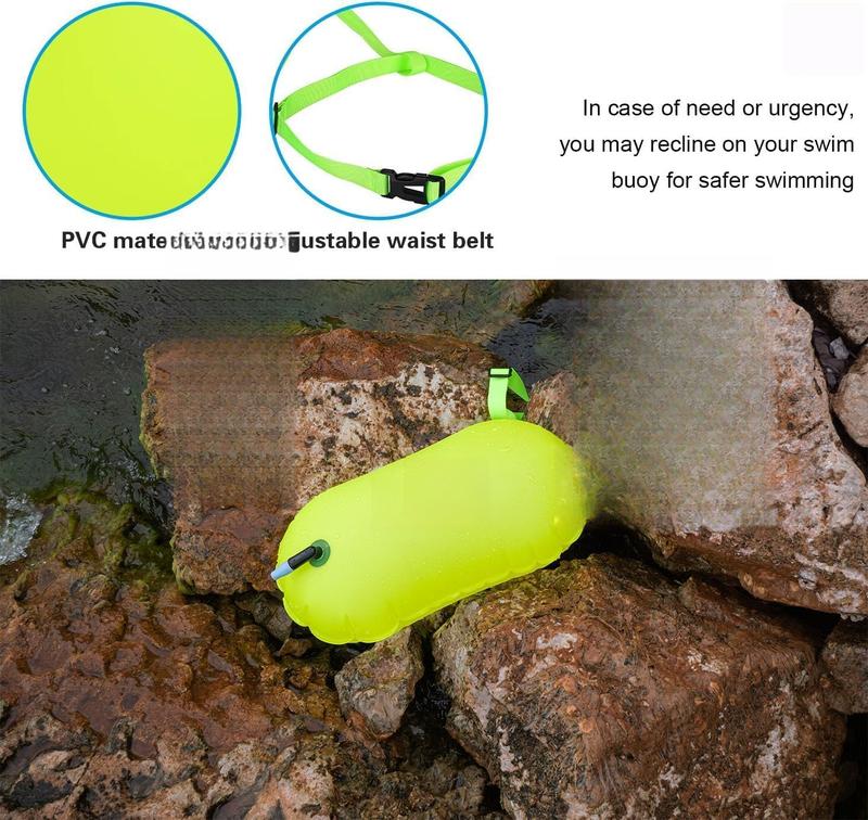 2 Pack Swim Buoy Float for Open Water, Swimming Belt Bubble Safety Float with Adjustable Waist, Snorkeling, Swim Training, Triathletes, Kayaking 2 Pack Swim Buoy Float for Open Water, Swimming Belt Bubble Safety Float with Adjustable Waist, Snorkeling, Swim Training, Triathletes, Kayaking
