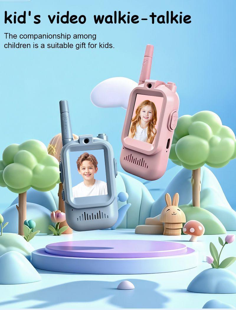 Video Walkie Talkies for Kids, Handheld 2 Pack Rechargeable Video Intercom Kids Walkies Talkies, Indoor Outdoor Toys for Family Games, Outside, Camping, Hiking for Boys Girls Ages 3-12 (Blue/Pink) Video Walkie Talkies for Kids, Handheld 2 Pack Rechargeable Video Intercom Kids Walkies Talkies, Indoor Outdoor Toys for Family Games, Outside, Camping, Hiking for Boys Girls Ages 3-12 (Blue/Pink)