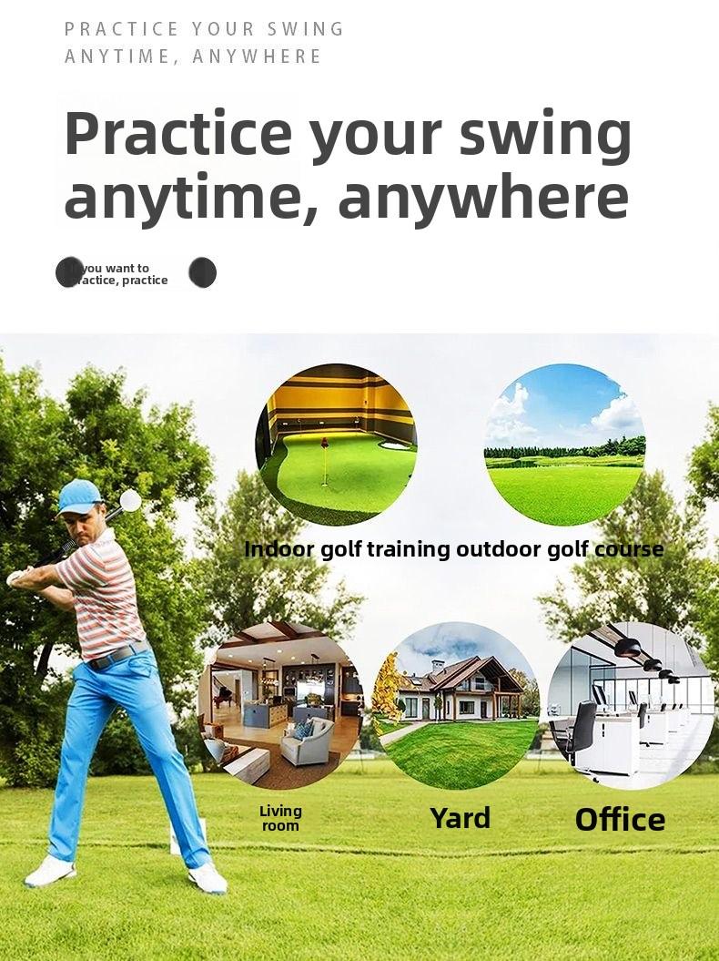 Telescopic Golf Swing Trainer - Swing Posture Aid & Training Stick (Ambidextrous / Universal for Left & Right-Handers)