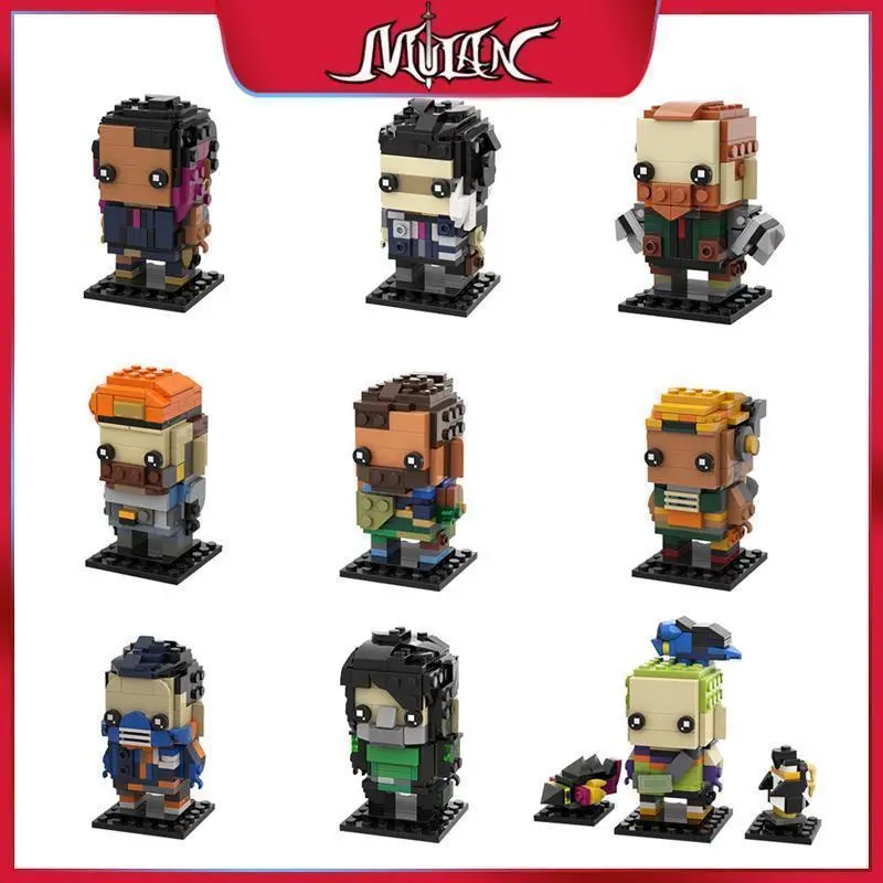 2026 Hot Valorant Hero Building Block Action Figures - Square-Headed Dolls (Jett, Omen, Astra, Killjoy, Phoenix, Sage, Deadlock, Fade) - Cute Kawaii Collection Toys, Gift for Kids