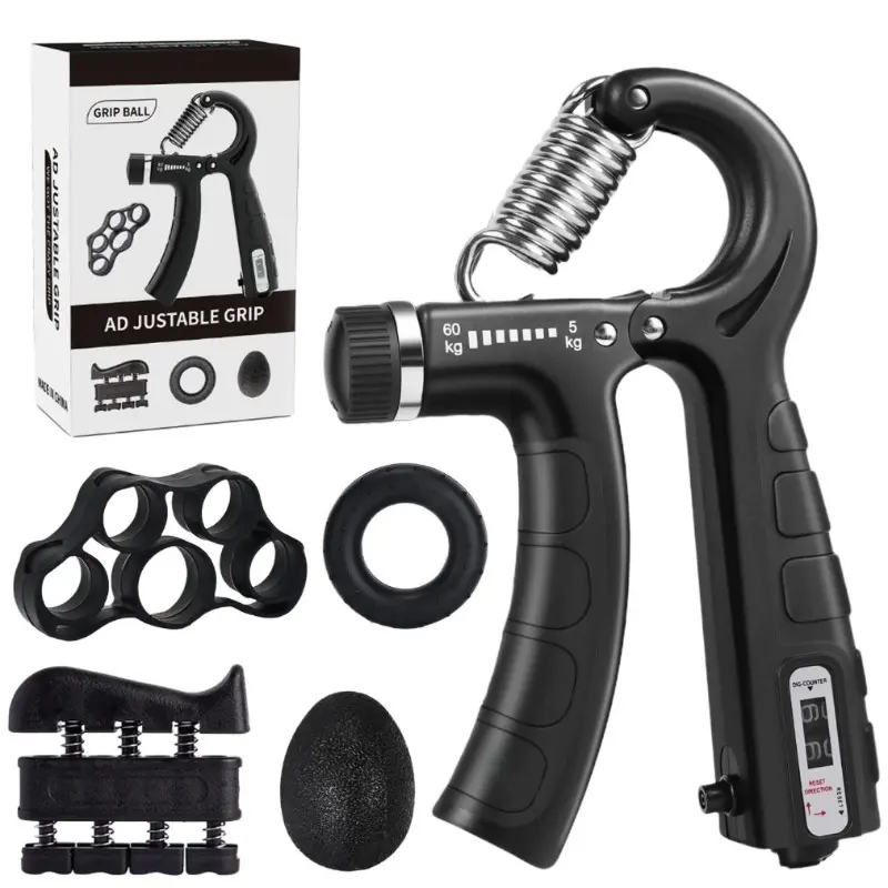 Adjustable Hand Grip Strengthener, Forearm Exerciser, 5-60kg Resistance Training for Forearm & Palm Strength, Home Office Fitness Equipment, Rehabilitation & Stress Relief for Men Women, Hand Strengthening Devices, Workout Training Equipment