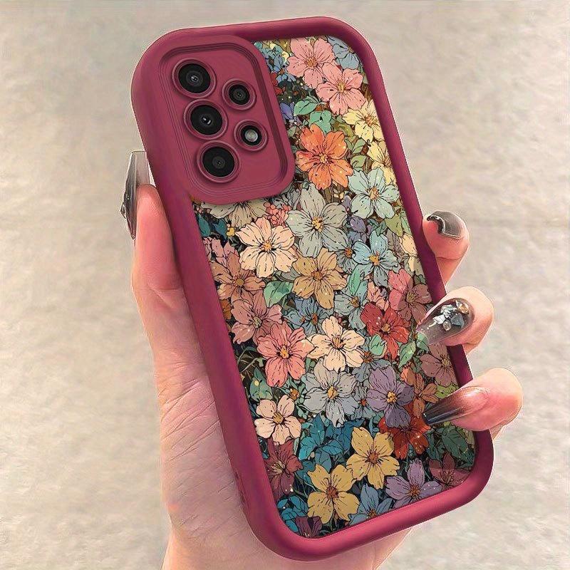 Vintage National Style Floral Fashion Personalized Phone Case for Samsung Galaxy S26 S25 S24 S23 S22 S21 Fe Plus Ultra A13 A14 A15 A16 A17 A33 A34 A35 A36 A52 A53 A54 Note20