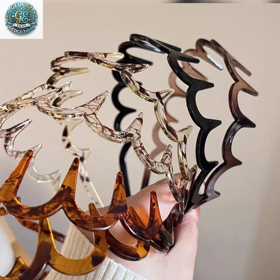 Resin Teeth Headband for Women, Non Slip Hair Band for Face Washing & Skincare, Hair Accessories for Bangs and Flyaway Hair