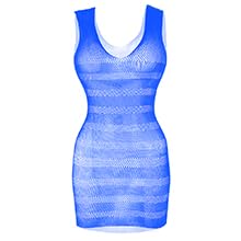 Women Fishnet Lingerie V-Neck Sleepwear One Size One Piece Babydoll Mini Dress One Piece