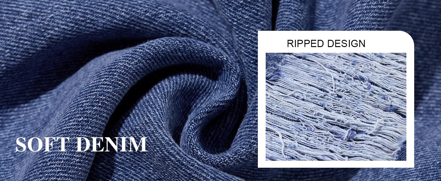 PASLTER Men's Denim Bib Overall Ripped Distressed Jean Casual Fashion Workwear Adjustable Strap Hip Hop Jumpsuit