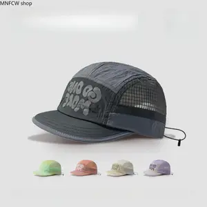 Unisex Cotton Trucker Hat, Adjustable Deep Crown with Breathable Mesh, Quick-Dry UV Protection for Outdoor Sports & Hiking