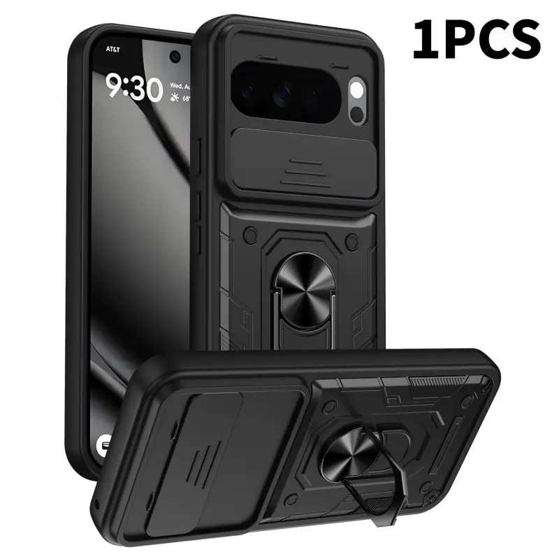This case is compatible with Google Pixel 11/Pixel 10 Pro & Pro XL phones and features a 360-degree rotating stand, lens cover, and drop protection.