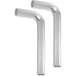 2pcs Hex Key Wrench 19mm Cr-V L-Shape Hexagon Metric Wrenches Repairing Tool for Home DIY Bike Motorcycle Repair, Silver