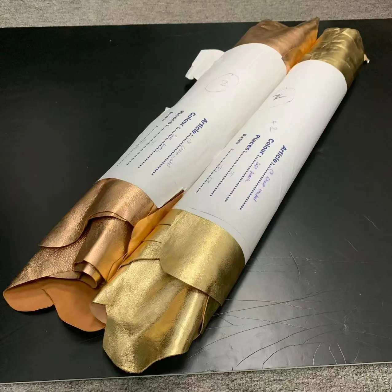 0.8mm Imported Top Grain Champagne Gold/ Lamb Leather, Handmade DIY Craft Material, High-Quality Genuine Leather for Custom Projects