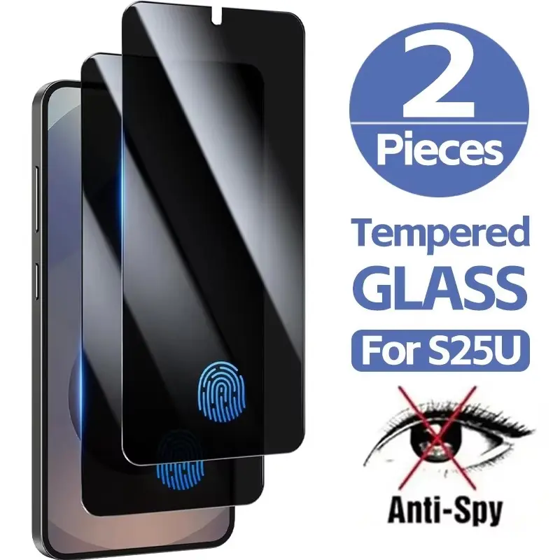 2pcs Privacy Tempered Glass Screen Protector, Full Coverage, Anti-Spy, Easy Installation, Samsung Galaxy S26 Ultra/S26 plus/S26/S25 Ultra/S 24Ultra/S23/S22/S21/ Plus/ FE/Edge, Series, High-Quality Film, Anti-Glare