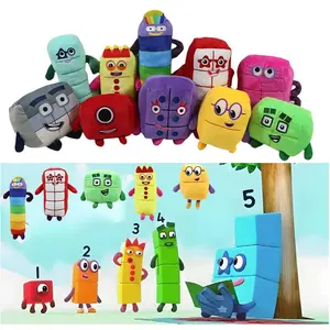 Cartoon number Plush Doll Toy Educational Stuffed Movie TV number Toys Kids Gift early childhood education doll