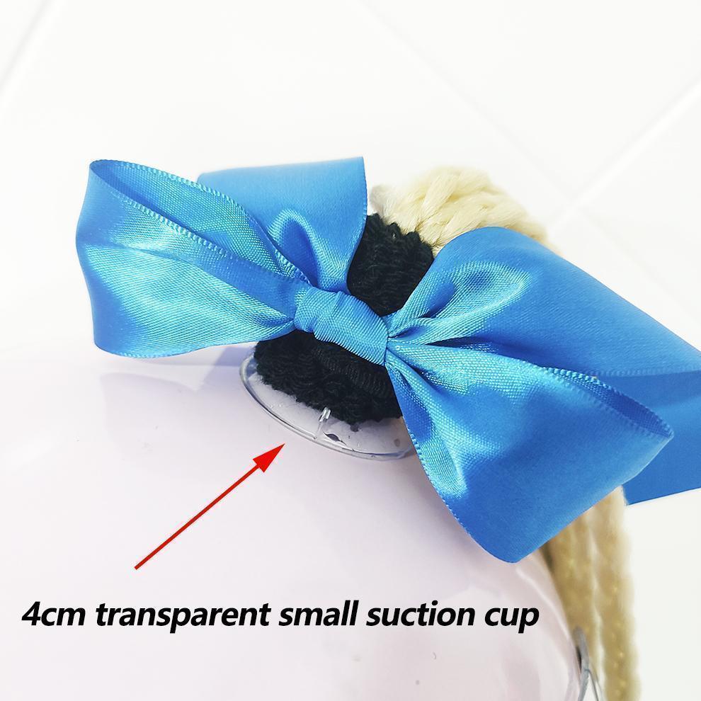 2pcs/pair New Motorcycle Helmet Braids Woman Braids Wig For Motorbike Helmets 164 colors Twist Dual Pigtail Ponytail With Sucker