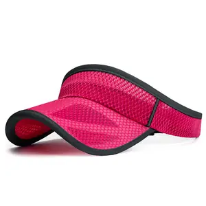 Mesh Visor Hat with Extra-Long Brim – Breathable Summer Sun Cap
