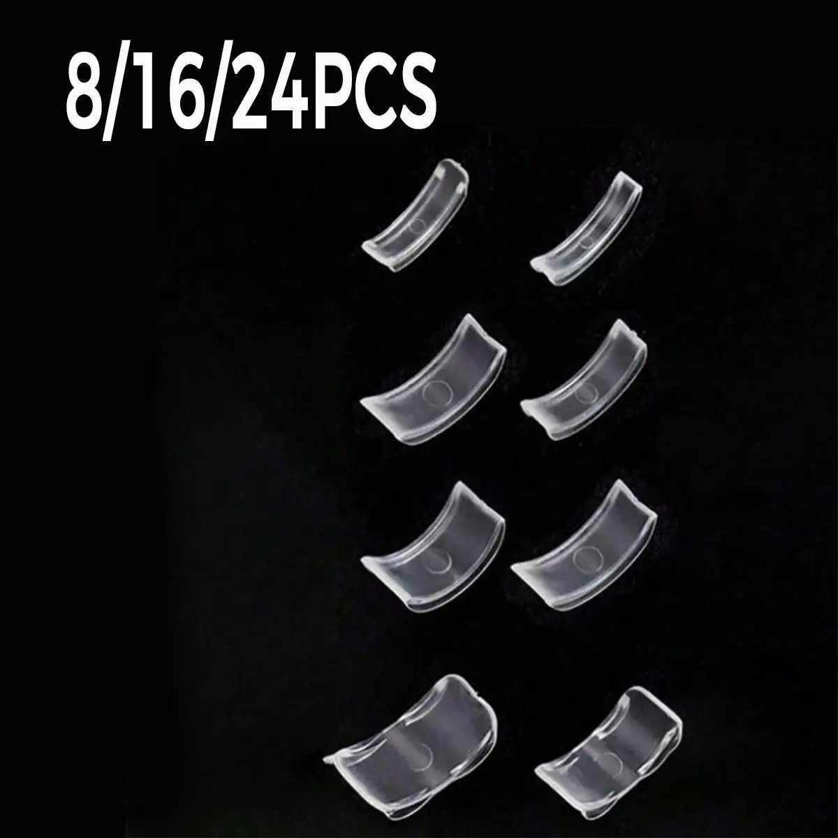 8/16/24 Pack Transparent Ring Size Adjusters for Loose Rings, Invisible Ring Size Reducer, DIY Jewelry Tool Set for Comfortable Fit