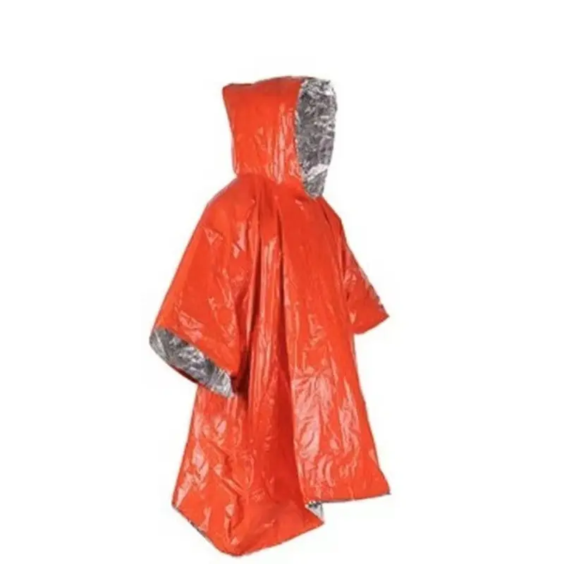 Outdoor hiking emergency blanket, emergency thermal blanket, tin foil aluminum foil survival blanket, outdoor survival cold-proof raincoat, portable