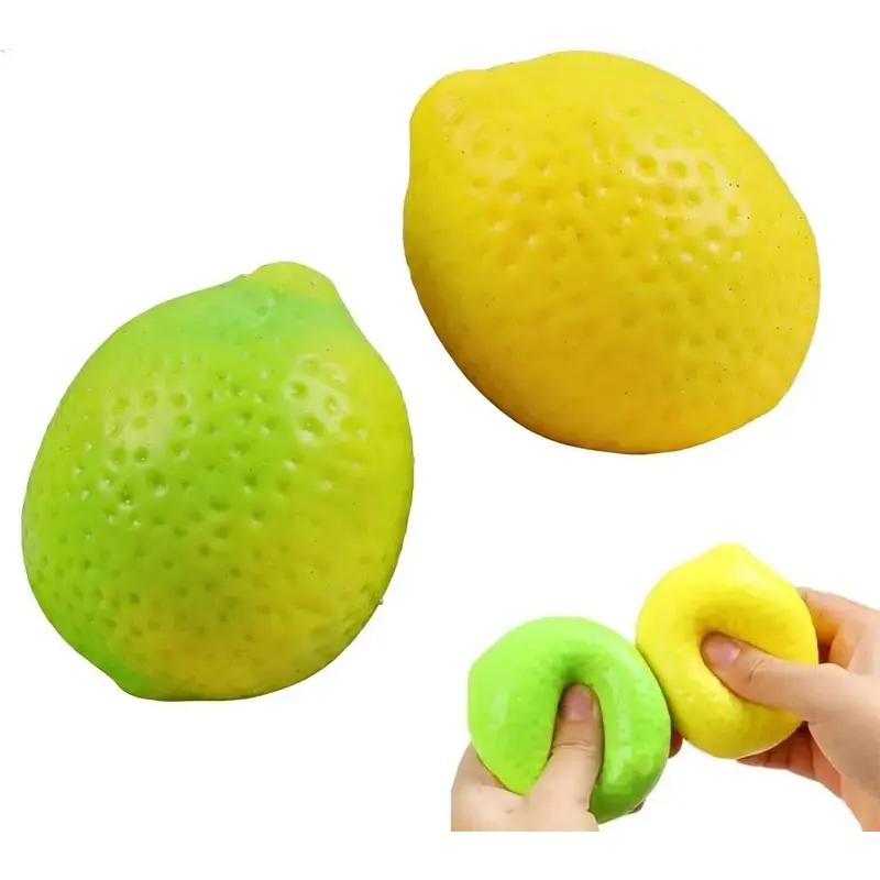 Viral Color-Changing Lemon Squishy, Crunchy ASMR Stress Ball (Green to Yellow) , Heat-Activated Sensory Fidget Toy, Portable Palm-Size Desk Companion & Conversation Starter Gift