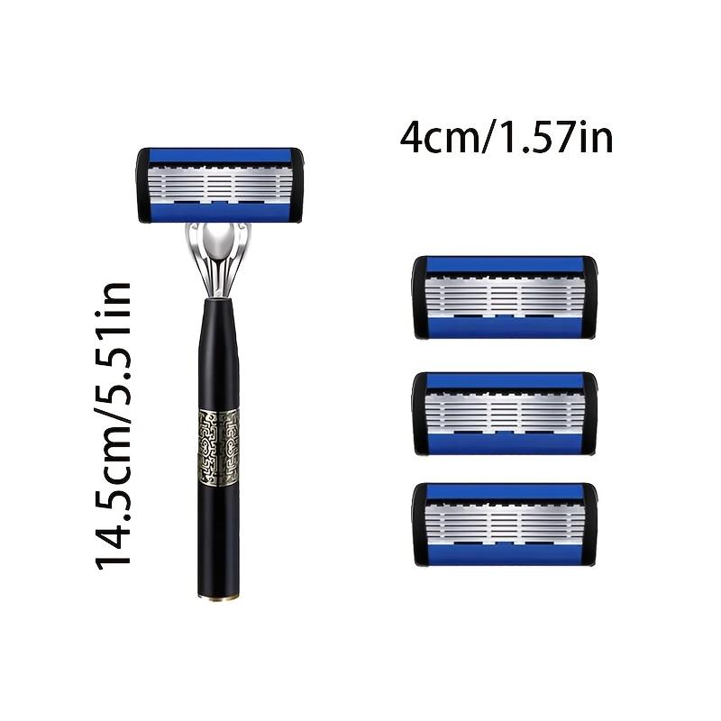 This super sleek and stylish razor comes with 72 super sharp replaceable stainless steel blades that are both sharp, smooth and safe. With 2 non-slip comfortable handles, it is an indispensable shaving tool for men