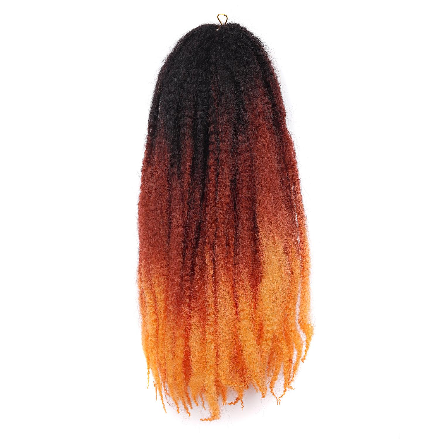 DB- African Style Kinky Curly Crochet Hair Synthetic Dreadlock Braiding Hair Extensions-DB