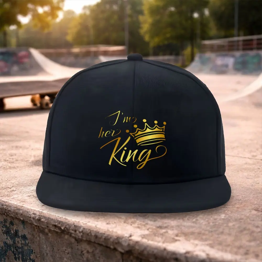 Flat brimmed street baseball cap - couple hip-hop cap - suitable for hip-hop rap - casual holiday gifts - daily accessories - suitable for both men and women - fashionable trend - versatile baseball cap - personalized design - adjustable flat brim cap - v