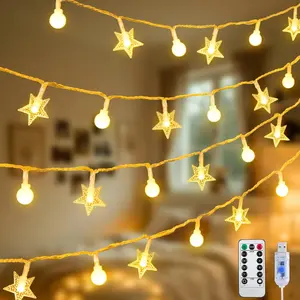 100 LED Globe Star String Lights, 33 FT Globe String Lights Indoor USB Plug in, Warm White Star Fairy Lights for Bedroom Classroom Dorm Indoor Decorfidget toys