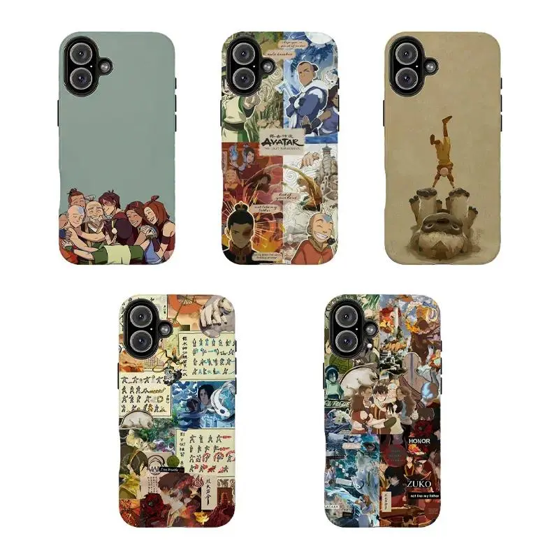 Anime Avatar The Last Airbender Art Phone Case,Tough phone case,Suitable for iPhone 17-11 Pro Max/Plus and  Samsung Galaxy S23-25