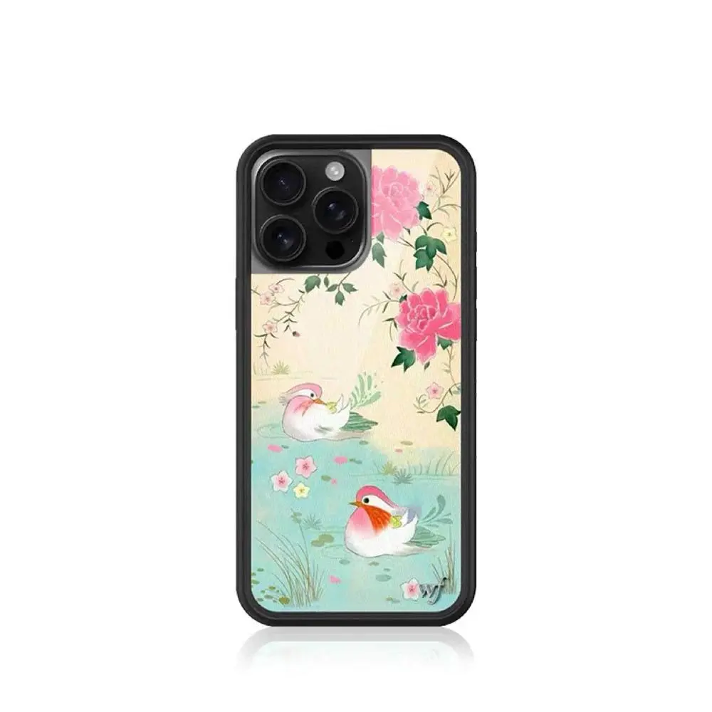 3D Wildflower Ghost Spider & INS Lovers Lagoon Rabbit Cartoon Phone Case - Shockproof, Camera-Safe Accessory with Protector for iPhone 12,13,14,15,16,17 Pro/Pro Max/Plus, Accessories
