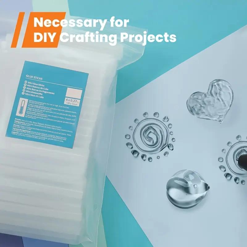 100pcs Transparent Hot Glue Sticks, 0.27x4 Inches, Ideal for Mini Glue Guns, DIY Repair & Craft Projects, Eva Material, Essential Tool, Gluesticks