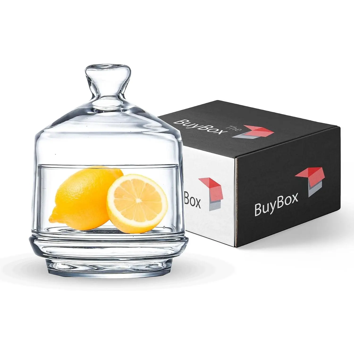 Multipurpose Glass Mini Container with Lid, Avocado, Onion, Tomato,  Keeper/Saver/Holder - Pepper and Salt Clar with Lid, , Kitchen&Bathroom Organizer (1 PCS)