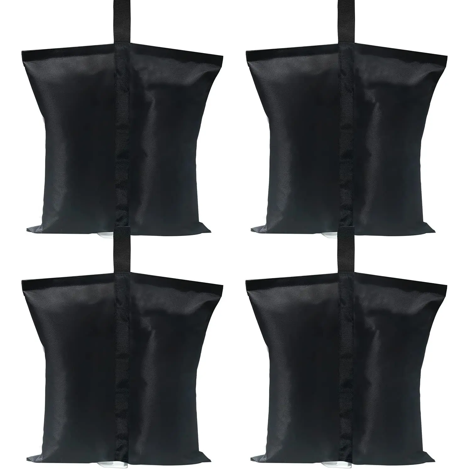 Durable and Long-Lasting Canopy Weights Sandbags - 4 Count, 28 lbs Each (112 LBS Total), 1680D Polyester, Velcro Closure, Water Resistant, Easy to Install, Fits 15 mm-50 mm Poles for Gazebo, Trampoline, Sports Umbrella, Weight Bags