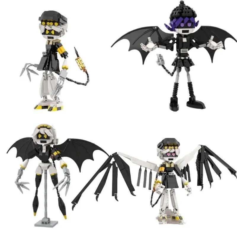 Murdered Uzi N V Killer Drones Building Blocks Set Doomsday Dronesed Winged Angel Robots Bricks Toys For Adults Kids Gifts