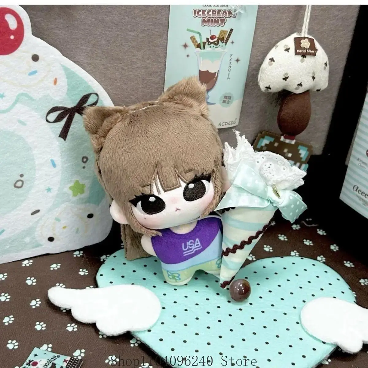 Kang Haerin 10cm Cosplay Anime Figure Idol Plushies Pillows Bag Pendant Mascot  Gift