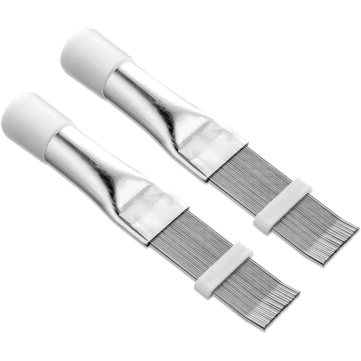 2 count Air Conditioner Fin Comb, AC Fin Comb Straightener Cleaner Coil Brush, Adiator Fin Cleaning Refrigerator Tool, Evaporator Radiator Repair Clean Tool