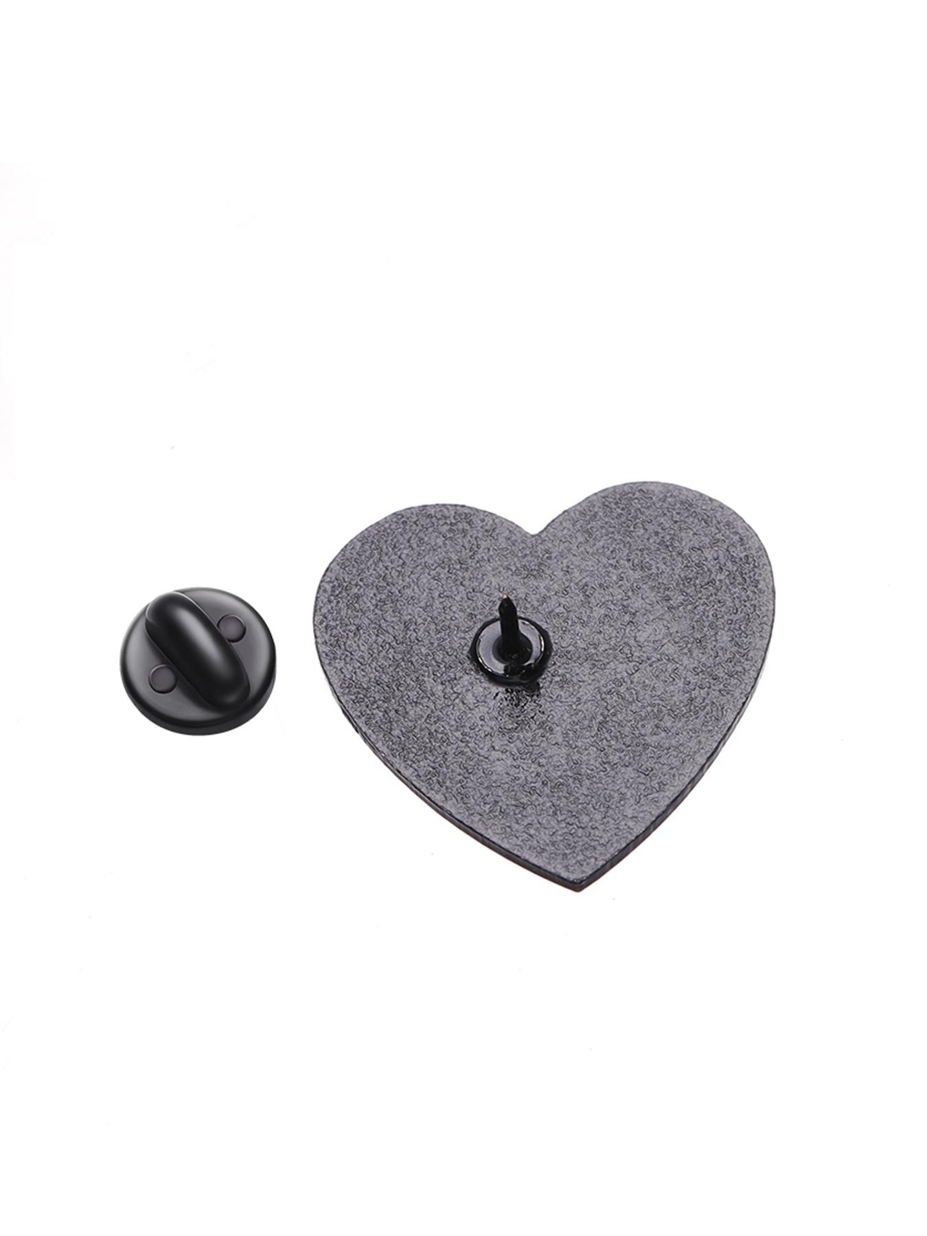 Fashion Letter & Heart Design Brooch Pin As Valentine's Day Gift, Fashion Alloy Accessories for Women & Men, Fashion Brooch for Daily Clothing Decor, Trendy All-match & Exquisite Brooch for Birthday Gift