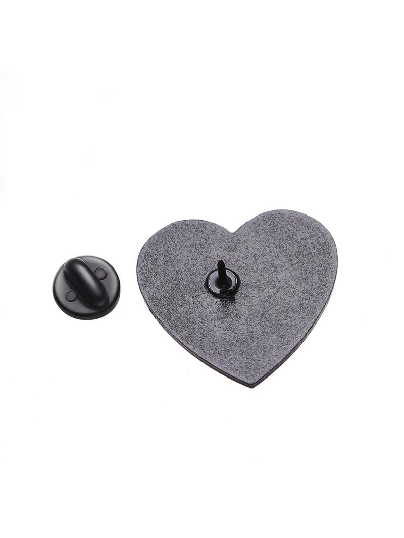 Fashion Letter & Heart Design Brooch Pin As Valentine's Day Gift, Fashion Alloy Accessories for Women & Men, Fashion Brooch for Daily Clothing Decor, Trendy All-match & Exquisite Brooch for Birthday Gift