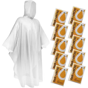 Disposable Rain Ponchos Emergency Clear Poncho
